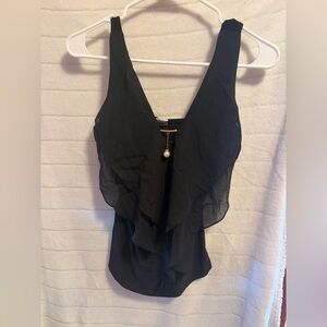 Elegant Black Sleeveless Top